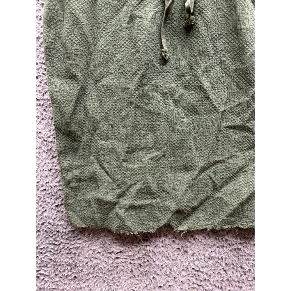 Black‎ Crane Floral Quilted Short Sleeve T-Shirt Dress Green Womens Size S - Picture 6 of 16